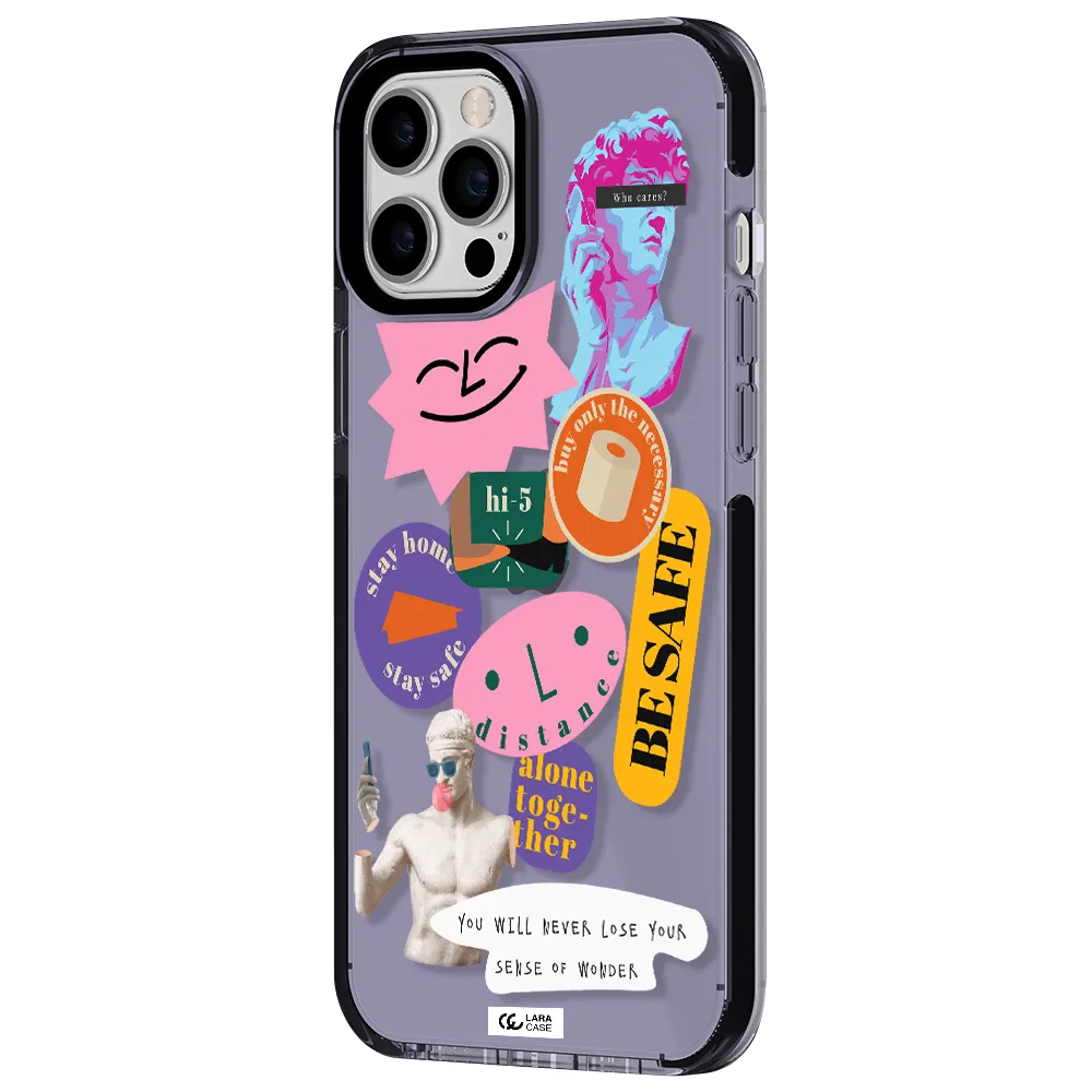 Be Safe Apple iPhone 12 pro max impact Lilac Case