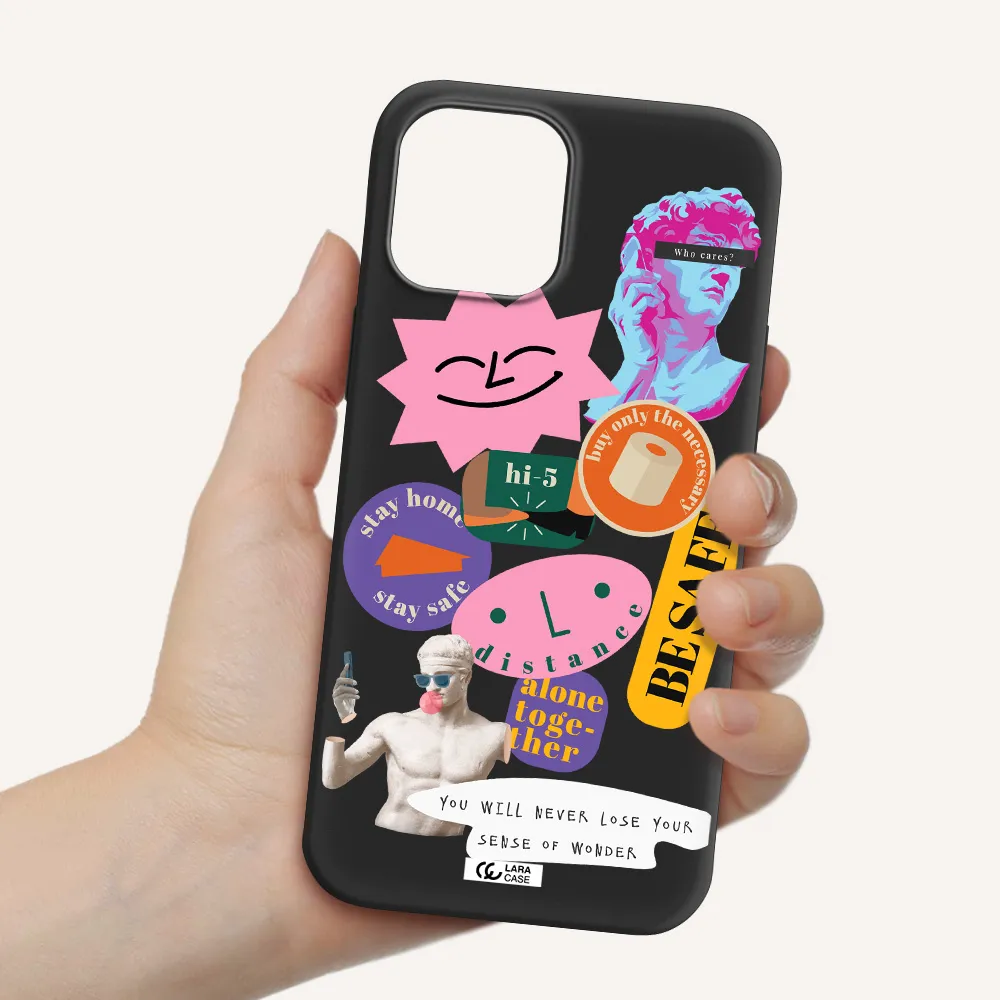 Be Safe Apple iPhone 12 pro max Silicone black Case