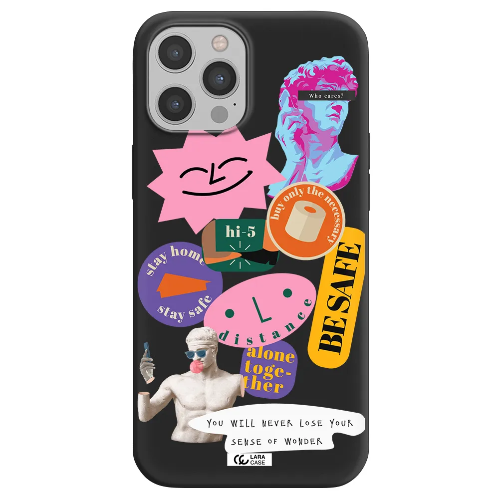 Be Safe Apple iPhone 12 pro Silicone black Case