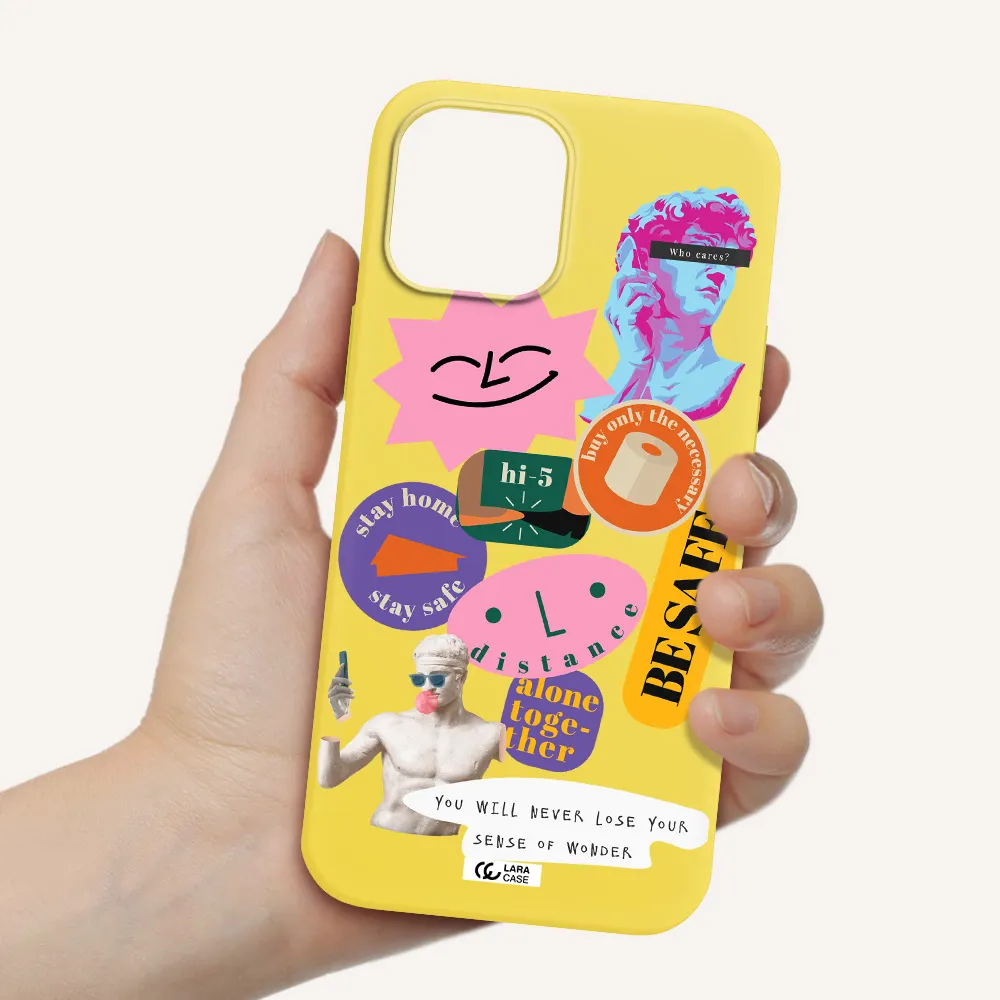 Be Safe Apple iPhone 12 pro Silicone canary yellow Case