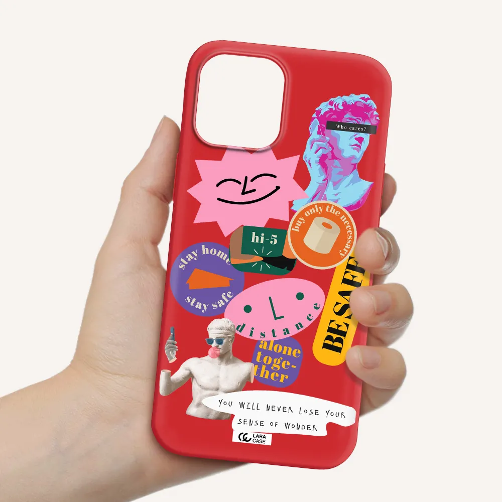 Be Safe Apple iPhone 12 pro Silicone Imperial Red Case