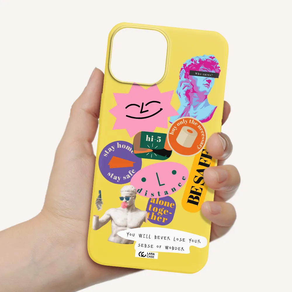 Be Safe Apple iPhone 13 mini Silicone canary yellow Case