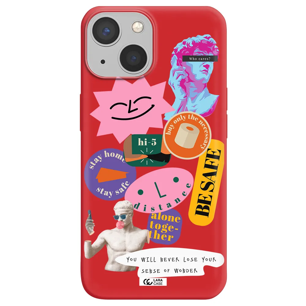 Be Safe Apple iPhone 13 mini Silicone Imperial Red Case