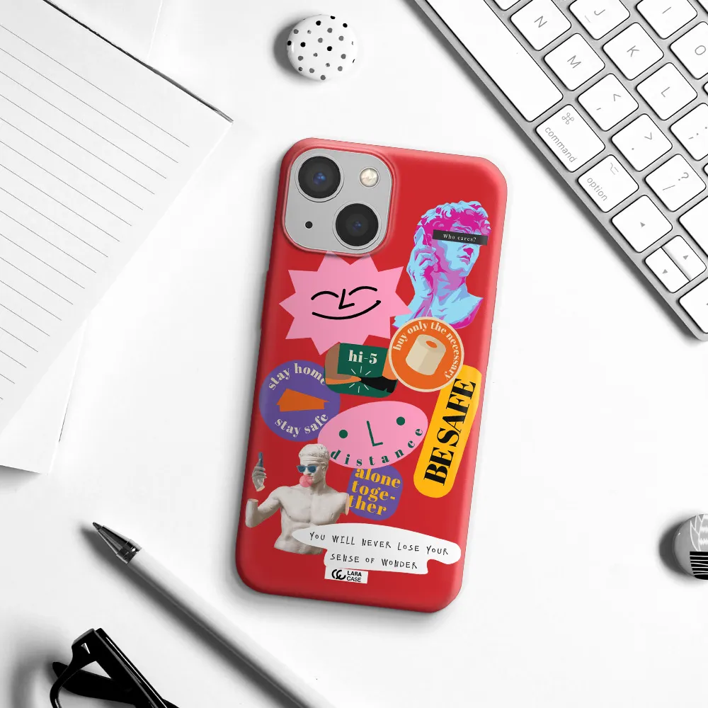 Be Safe Apple iPhone 13 mini Silicone Imperial Red Case