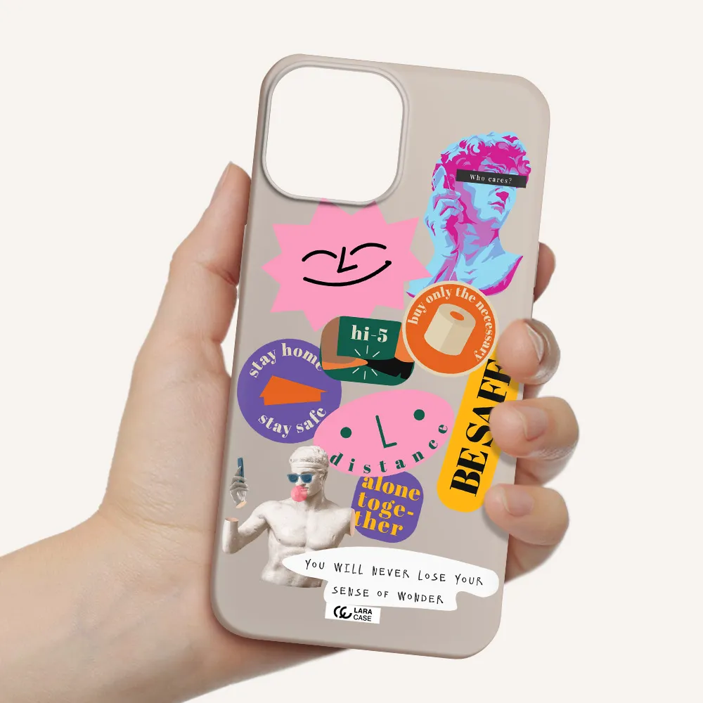 Be Safe Apple iPhone 13 mini Silicone Stone Case