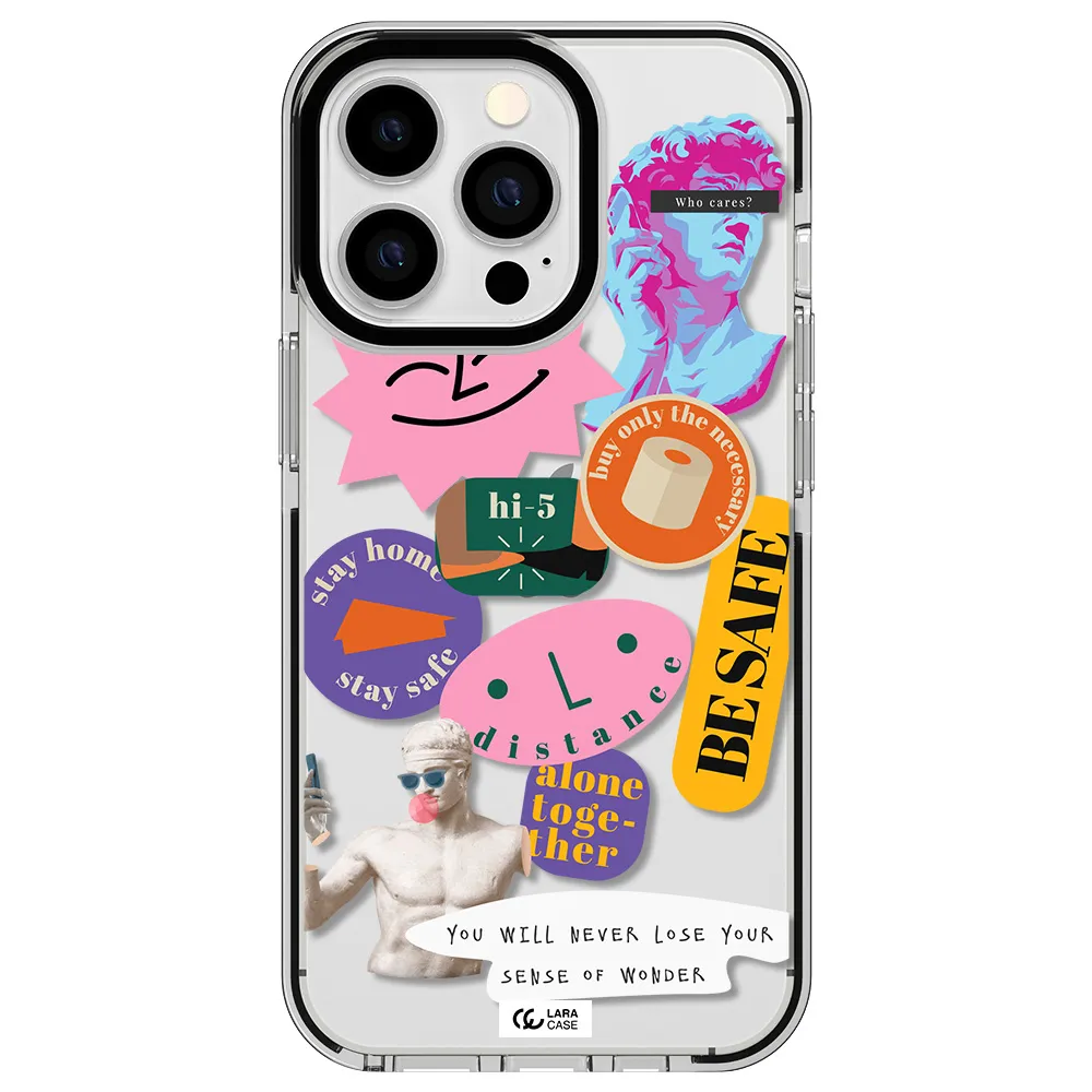 Be Safe Apple iPhone 13 Pro impact black border Case