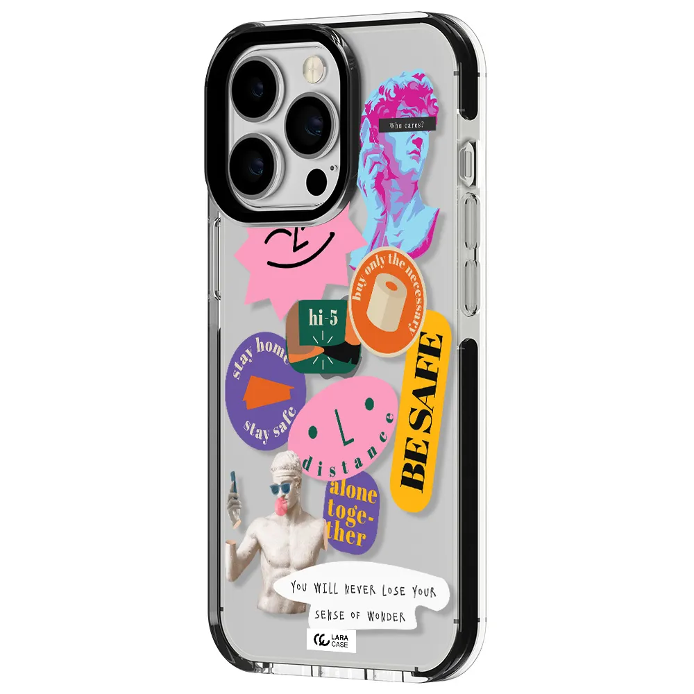 Be Safe Apple iPhone 13 Pro impact black border Case