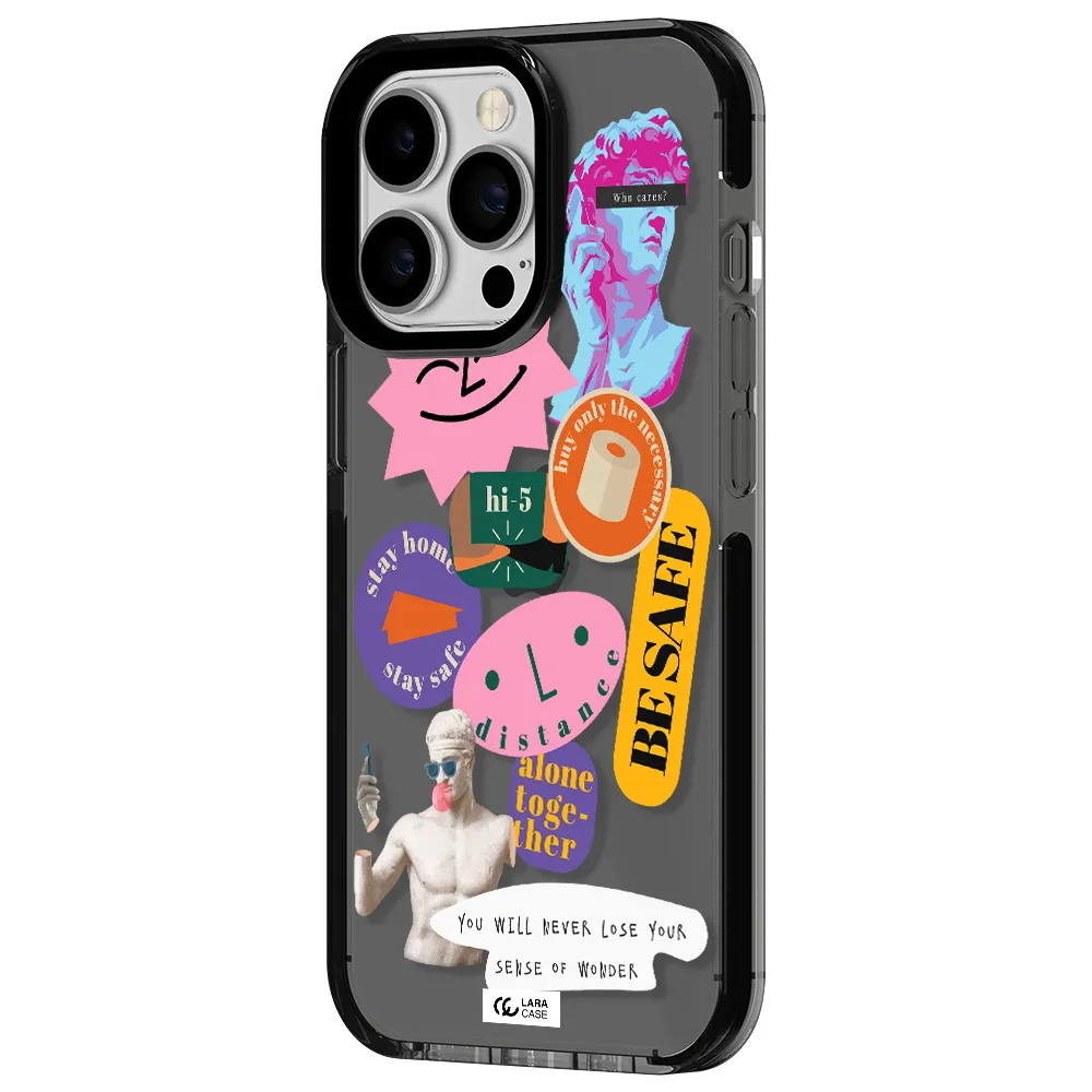 Be Safe Apple iPhone 13 Pro impact Smoke Black Case