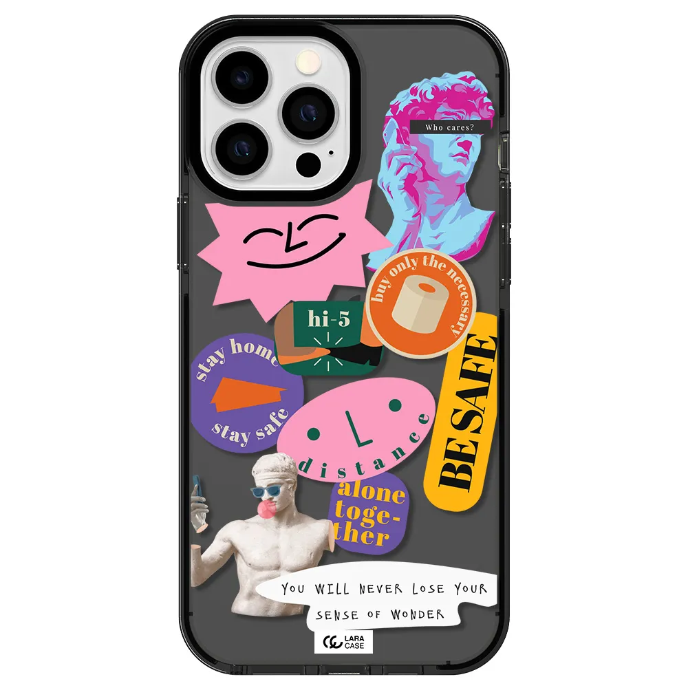 Be Safe Apple iPhone 13 Pro Max impact Smoke Black Case