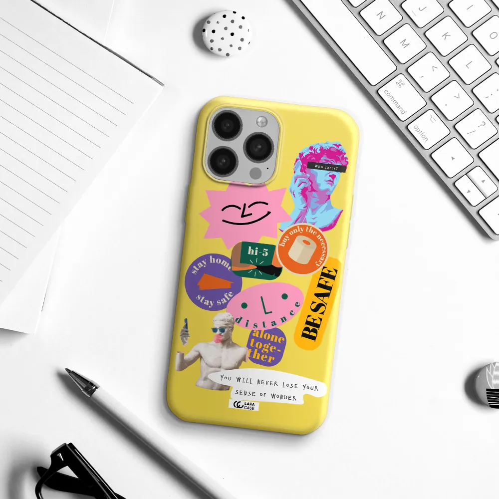 Be Safe Apple iPhone 13 Pro Silicone canary yellow Case