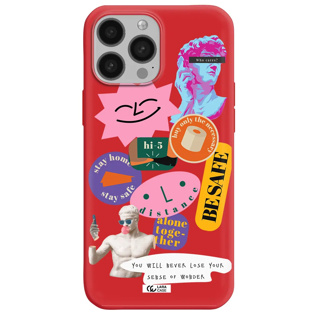 Be Safe Apple iPhone 13 Pro Silicone Imperial Red Case