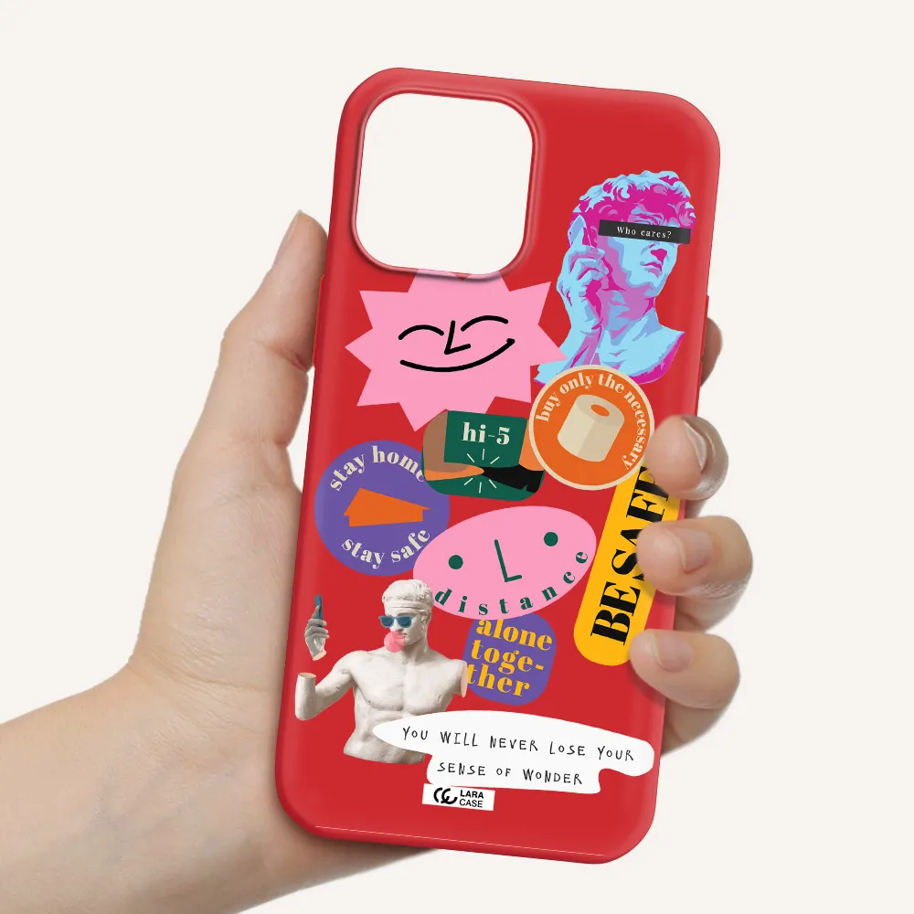 Be Safe Apple iPhone 13 Pro Silicone Imperial Red Case