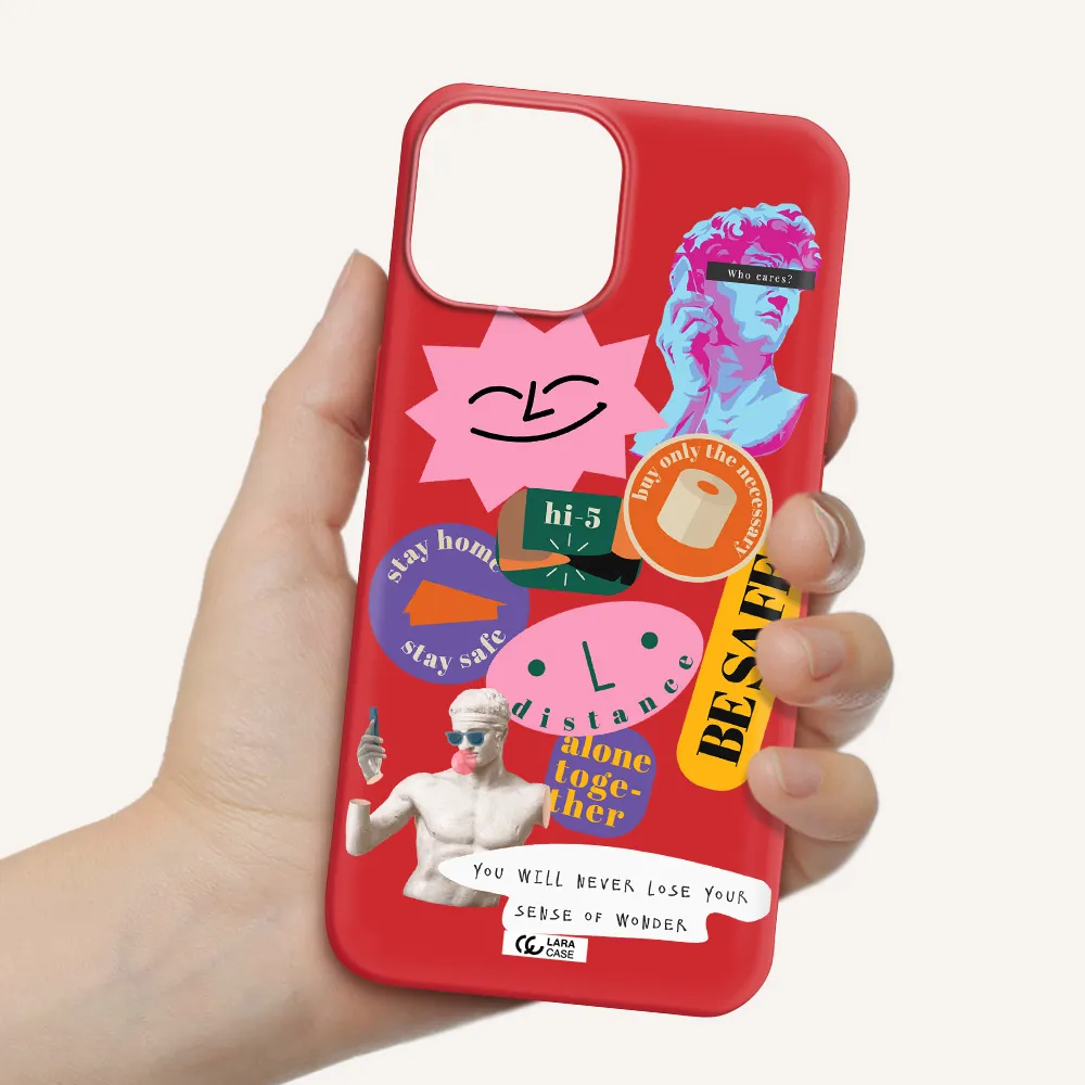 Be Safe Apple iPhone 13 Silicone Imperial Red Case