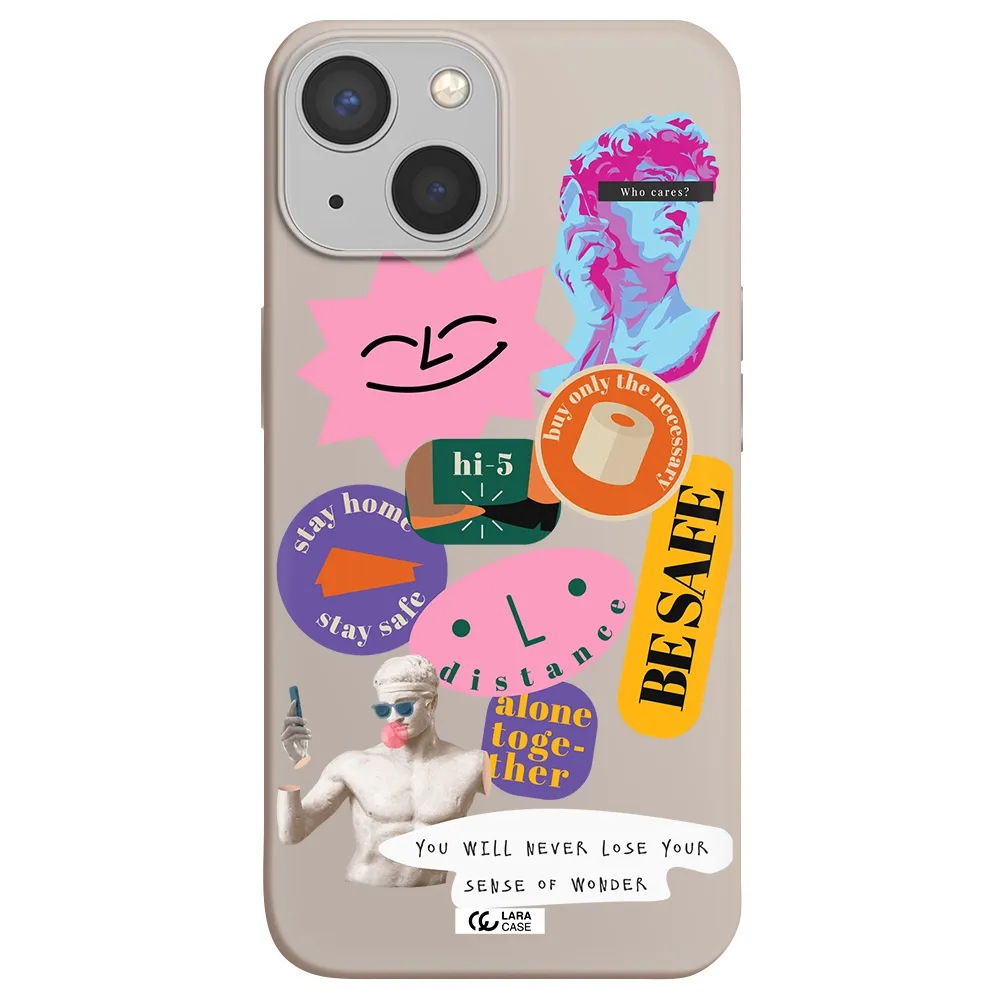 Be Safe Apple iPhone 13 Silicone Stone Case