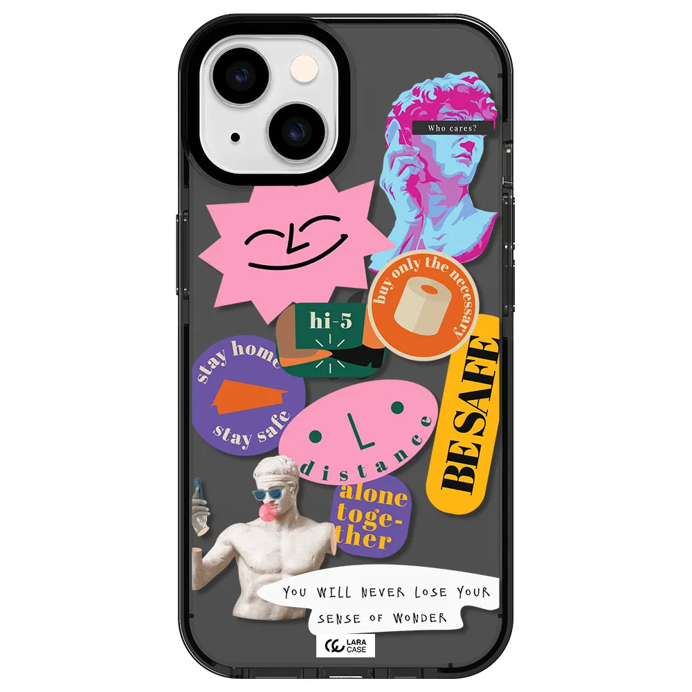 Be Safe Apple iPhone 14 impact Smoke Black Case