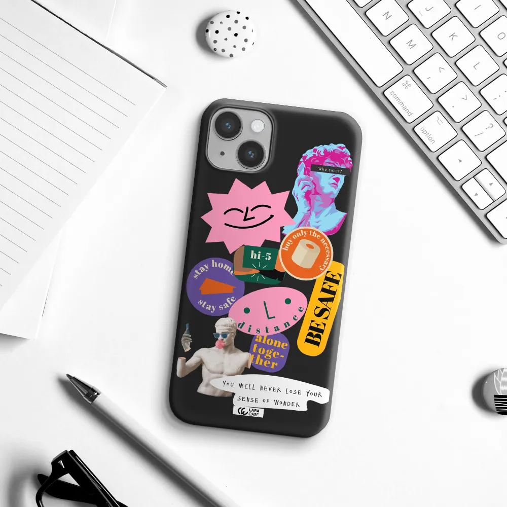 Be Safe Apple iPhone 14 plus Silicone black Case