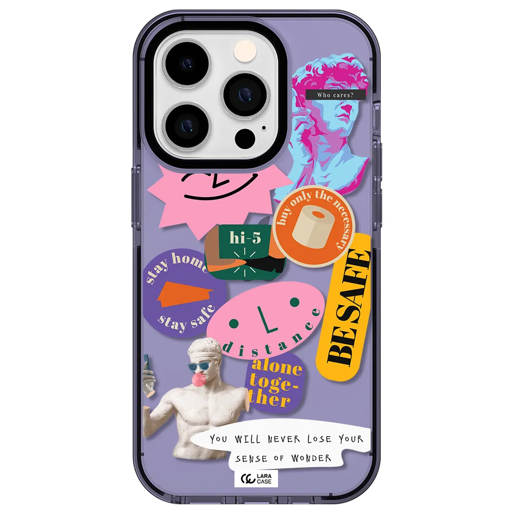 Be Safe Apple iPhone 14 pro impact Lilac Case