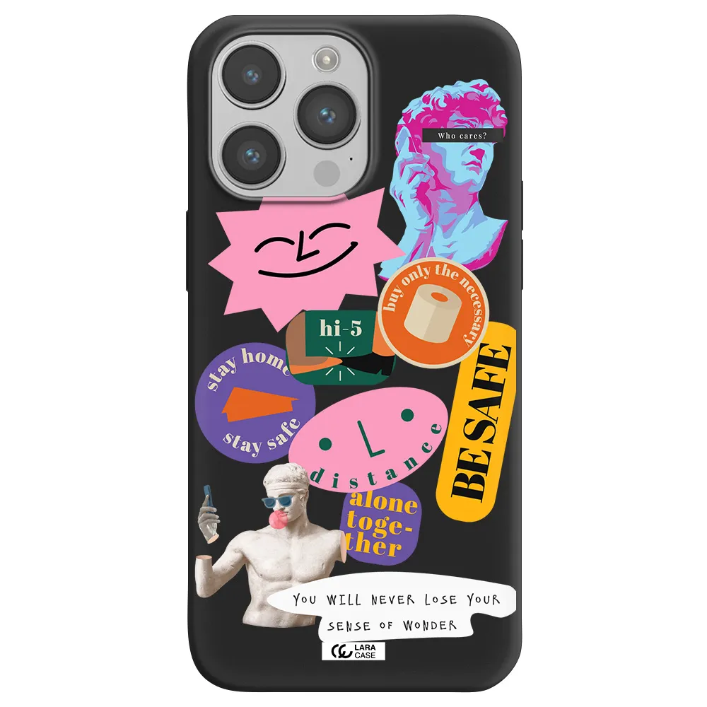 Be Safe Apple iPhone 14 pro max Silicone black Case