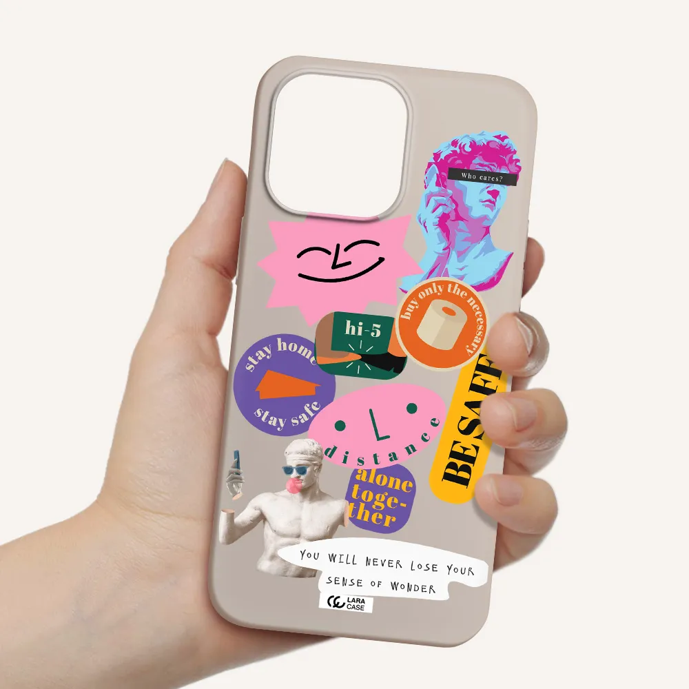 Be Safe Apple iPhone 14 pro max Silicone Stone Case