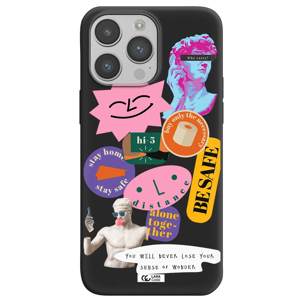 Be Safe Apple iPhone 14 pro Silicone black Case