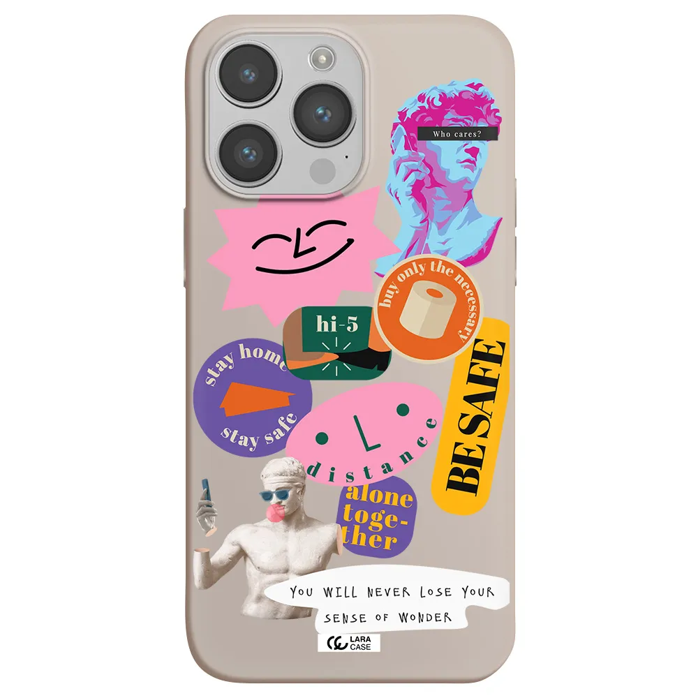 Be Safe Apple iPhone 14 pro Silicone Stone Case