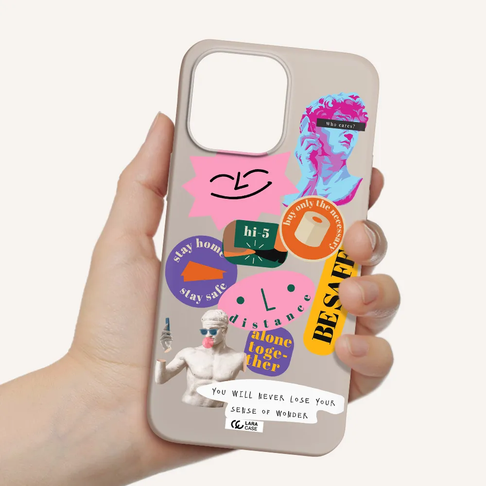 Be Safe Apple iPhone 14 pro Silicone Stone Case