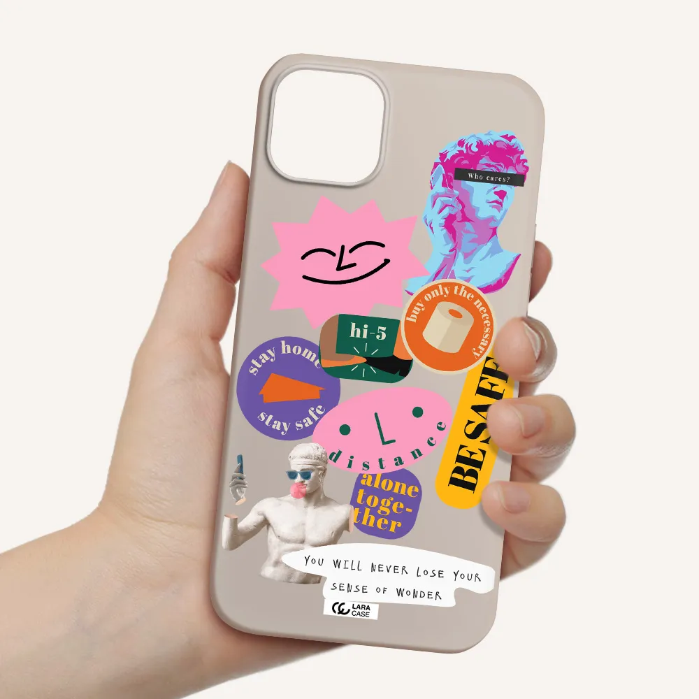 Be Safe Apple iPhone 14 Silicone Stone Case