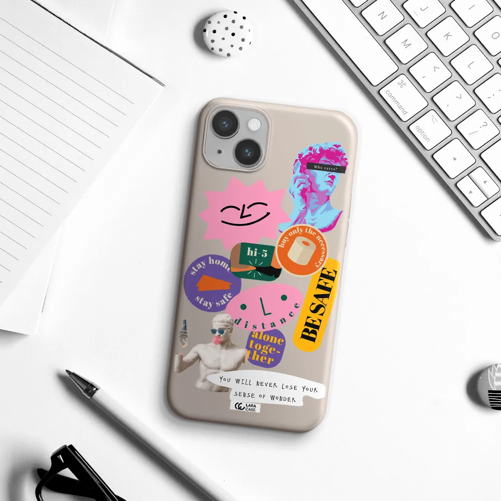 Be Safe Apple iPhone 14 Silicone Stone Case