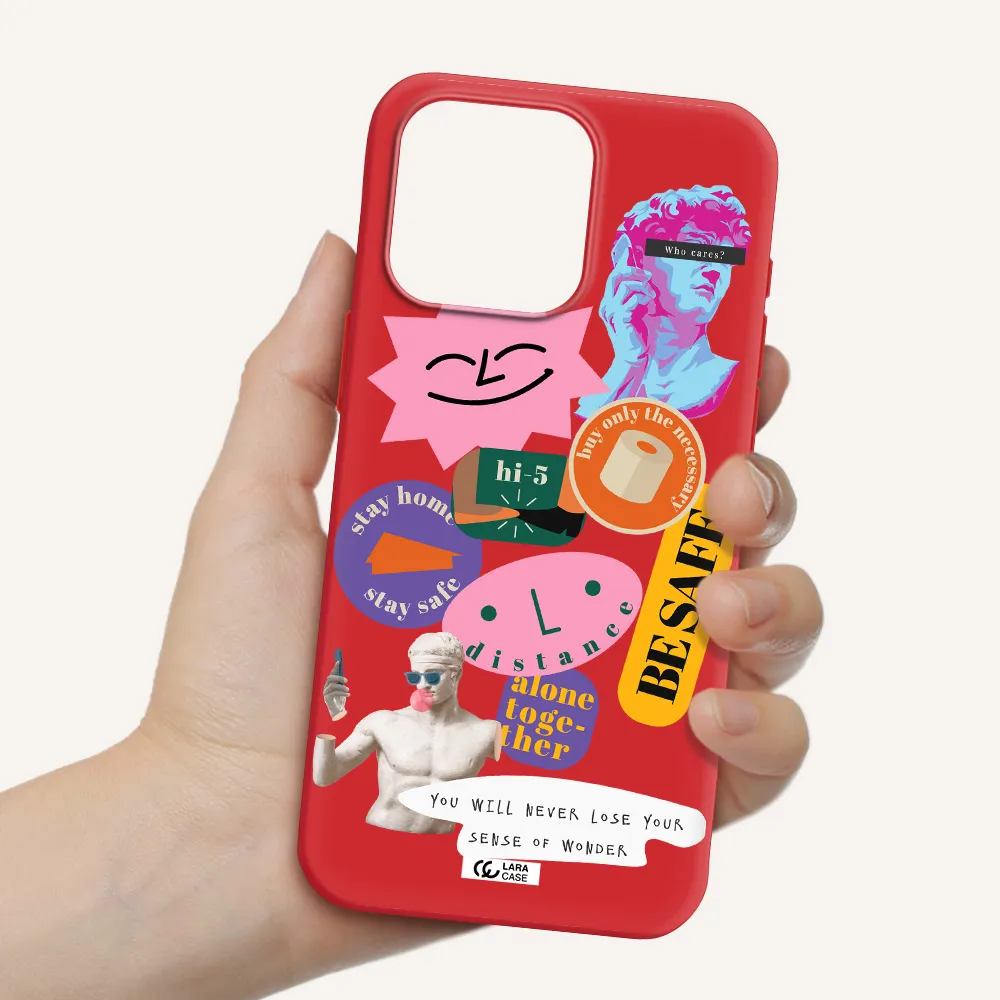 Be Safe Apple Iphone 15 Pro Max Silicone Imperial Red Case