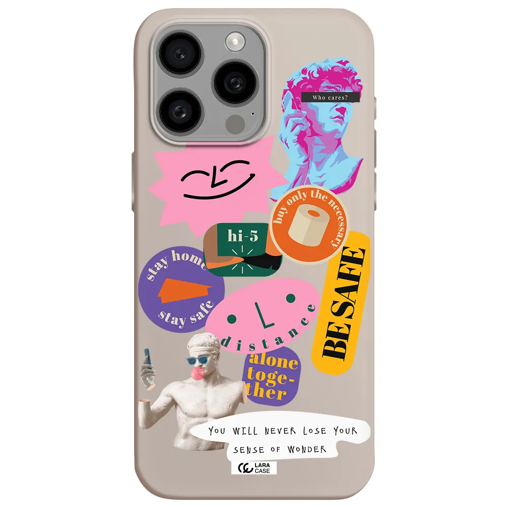 Be Safe Apple Iphone 15 Pro max Silicone Stone Case