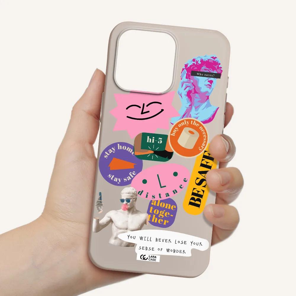 Be Safe Apple Iphone 15 Pro max Silicone Stone Case