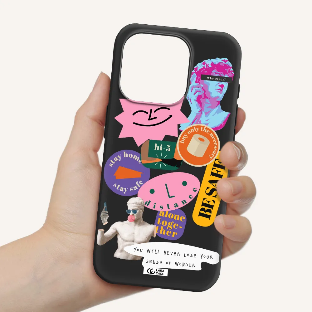 Be Safe Apple Iphone 15 Pro Silicone Black Case