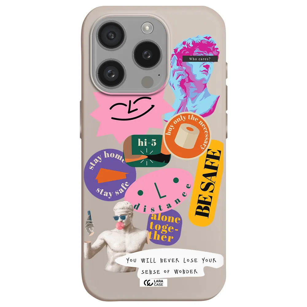 Be Safe Apple Iphone 15 Pro Silicone Stone Case