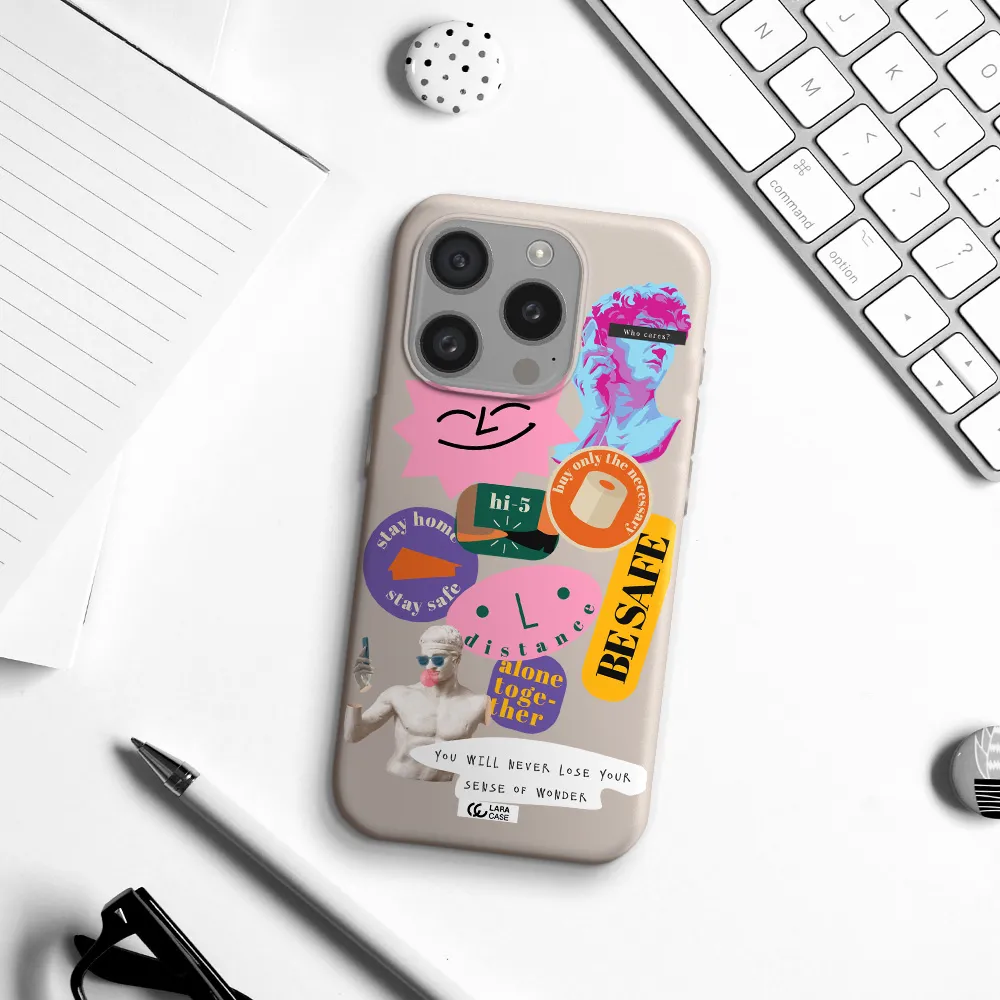 Be Safe Apple Iphone 15 Pro Silicone Stone Case