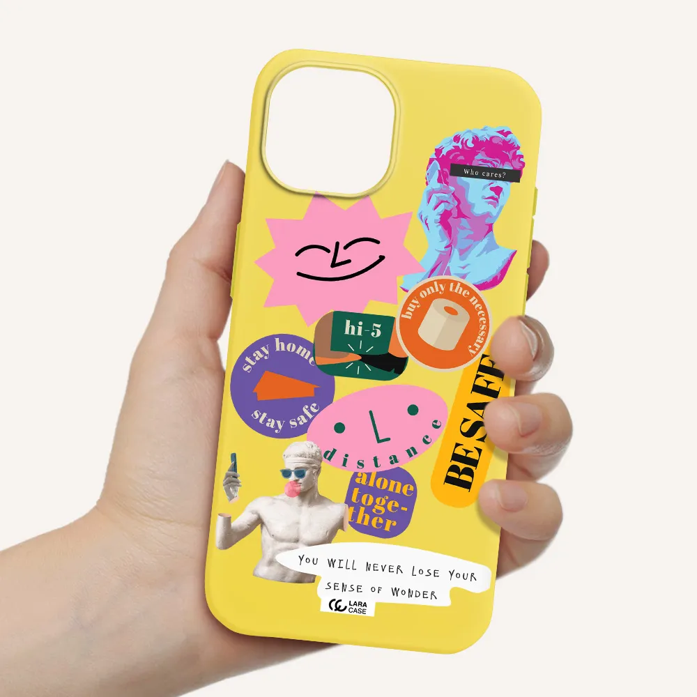 Be Safe Apple iPhone 15 Silicone canary yellow Case