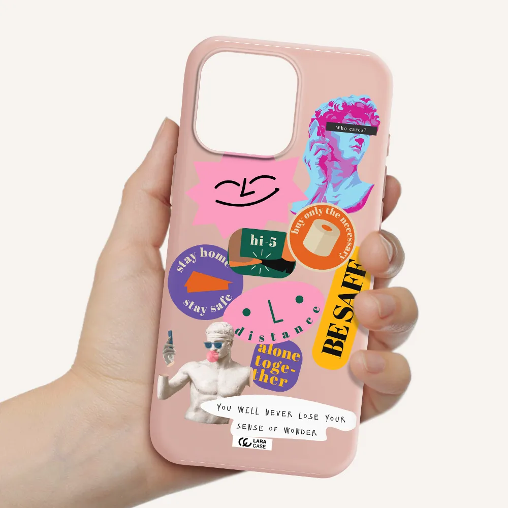 Be Safe Apple Iphone 16 Pro Max Silicone Pastel Pink Case