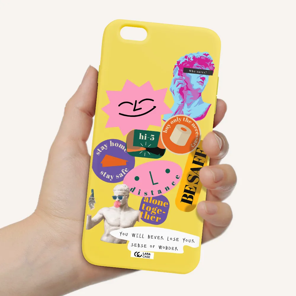 Be Safe Apple iPhone 6 plus Silicone canary yellow Case