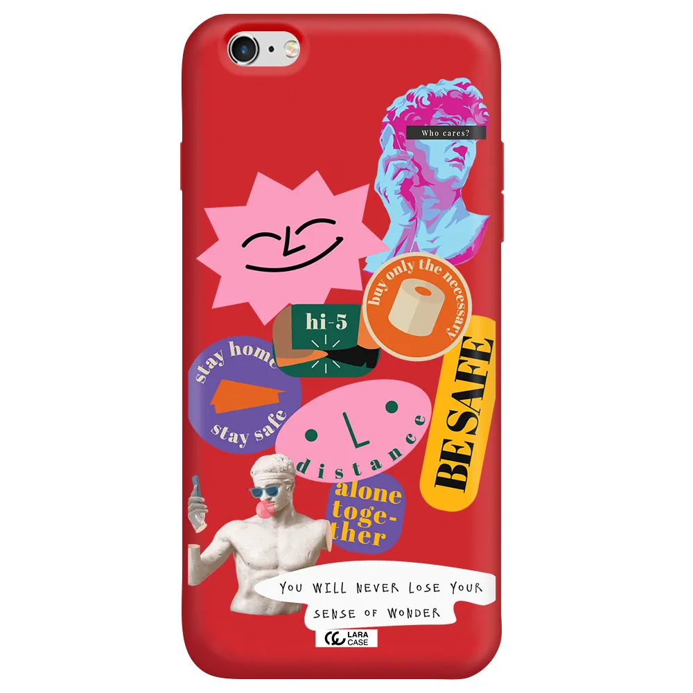 Be Safe Apple iPhone 6 plus Silicone Imperial Red Case
