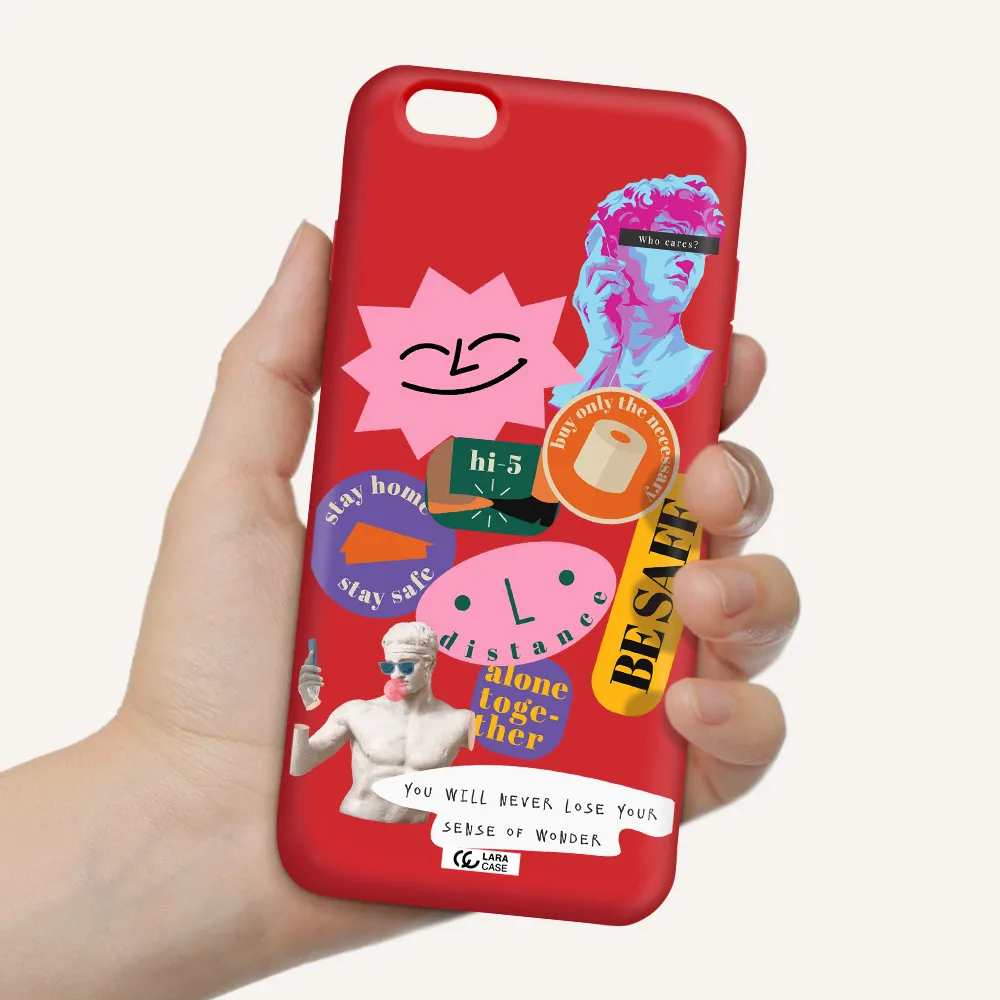 Be Safe Apple iPhone 6 plus Silicone Imperial Red Case