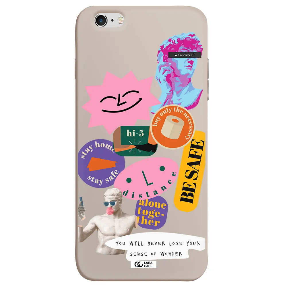 Be Safe Apple iPhone 6 plus Silicone Stone Case