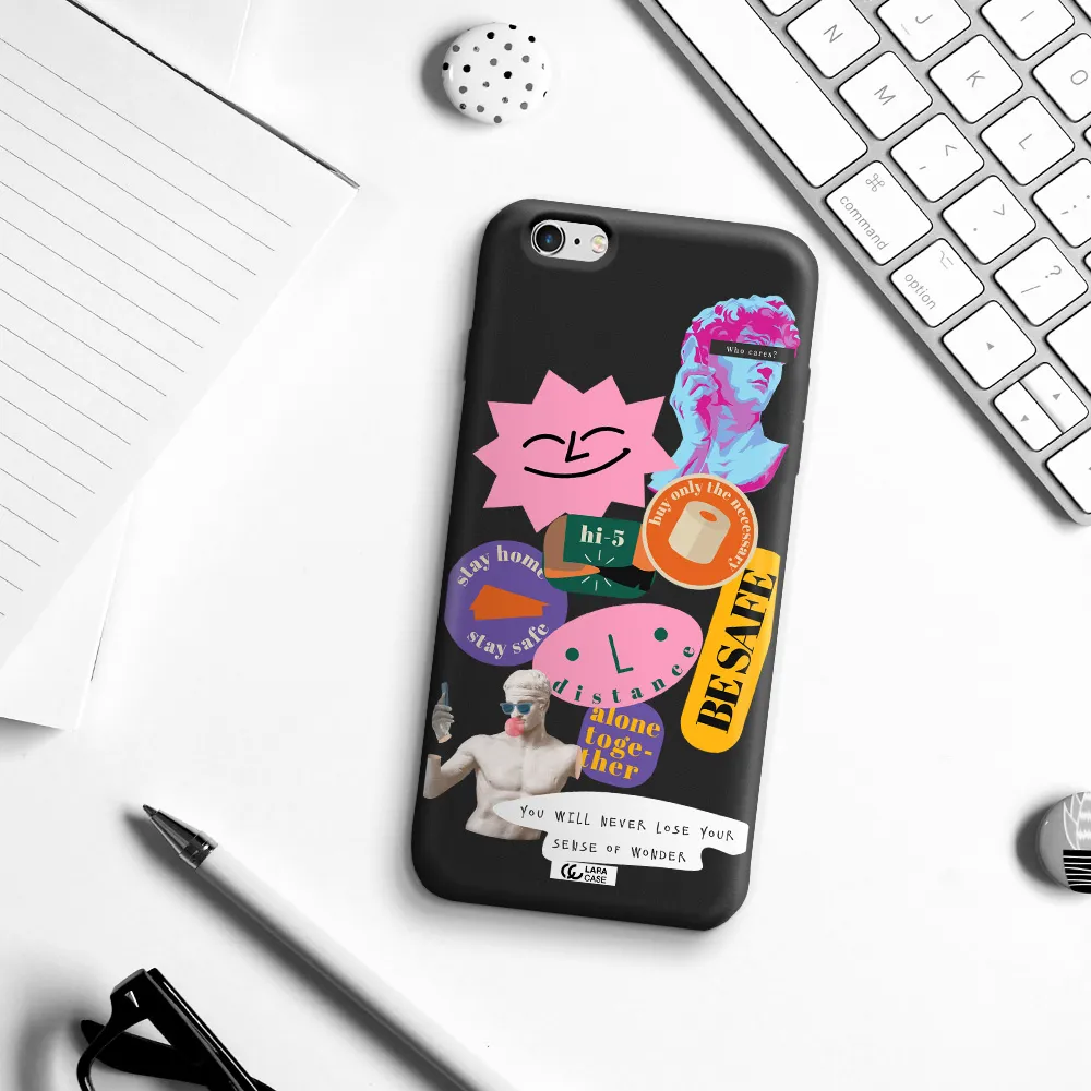 Be Safe Apple iPhone 6 s plus Silicone black Case