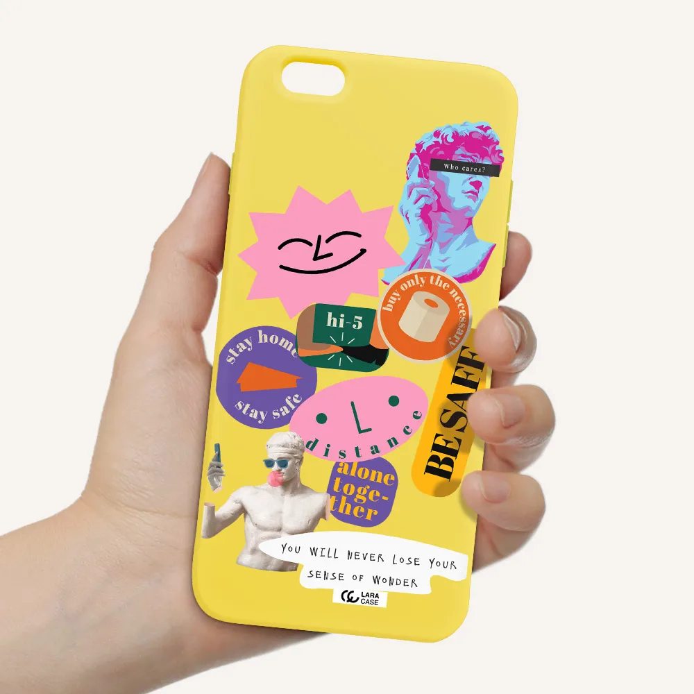 Be Safe Apple iPhone 6 s plus Silicone canary yellow Case