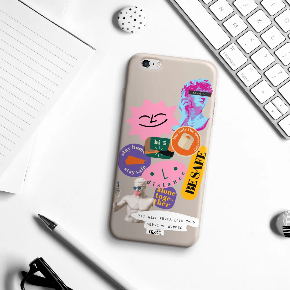 Be Safe Apple iPhone 6 s plus Silicone Stone Case