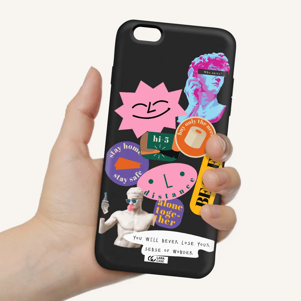 Be Safe Apple iPhone 6S Silicone black Case