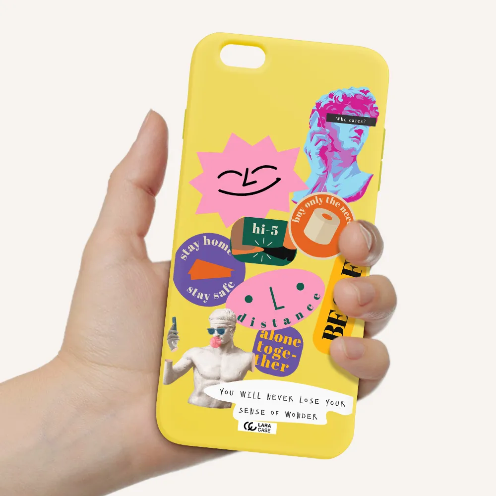 Be Safe Apple iPhone 6S Silicone canary yellow Case