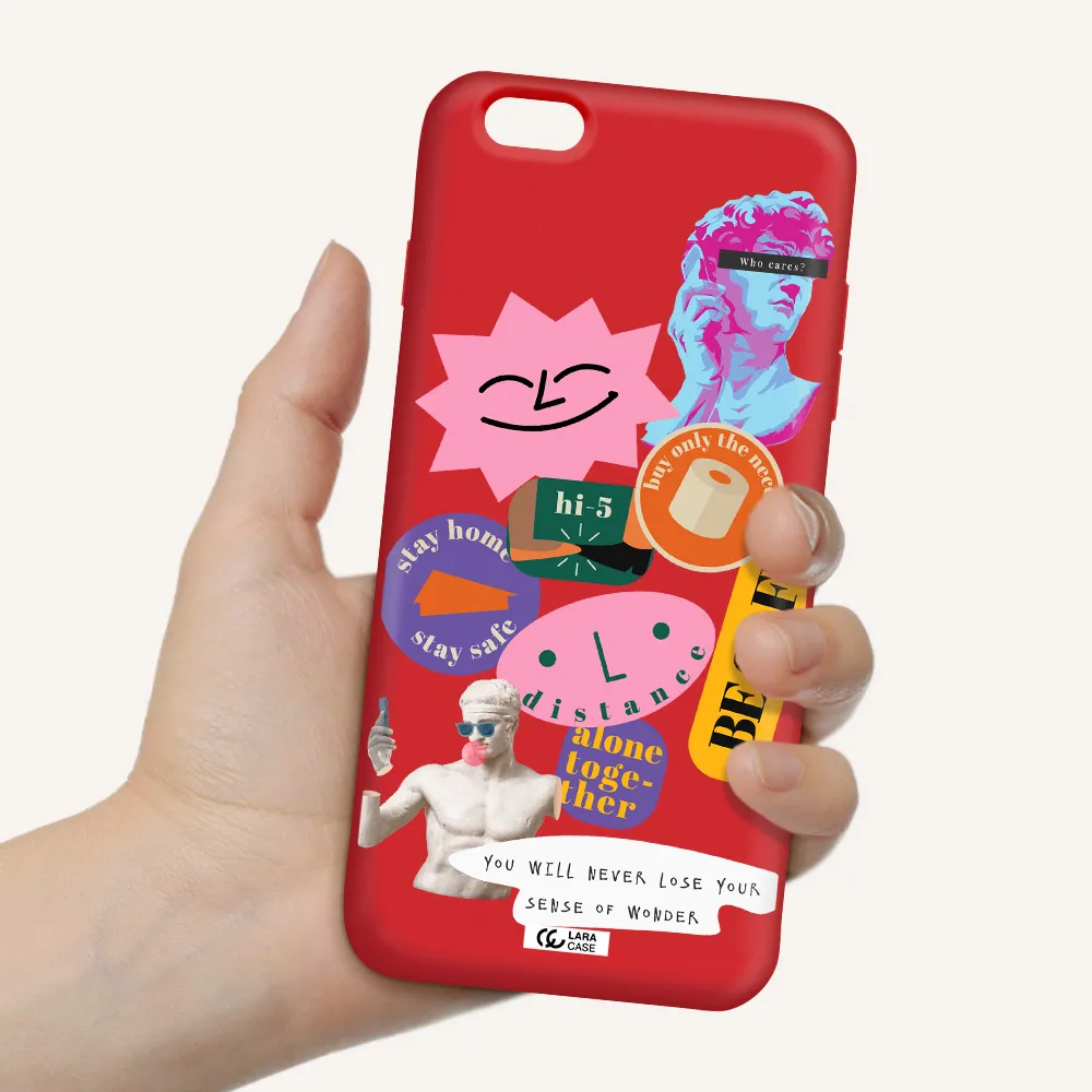 Be Safe Apple iPhone 6S Silicone Imperial Red Case