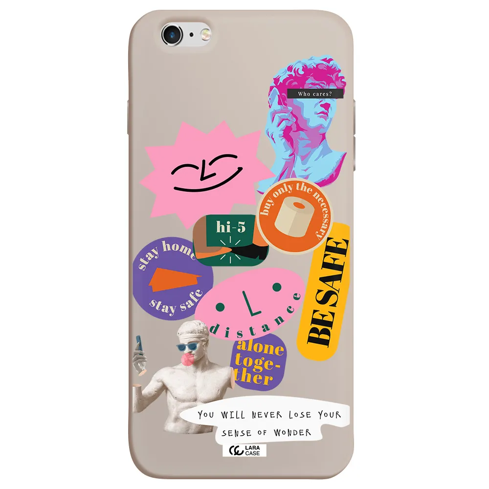 Be Safe Apple iPhone 6S Silicone Stone Case