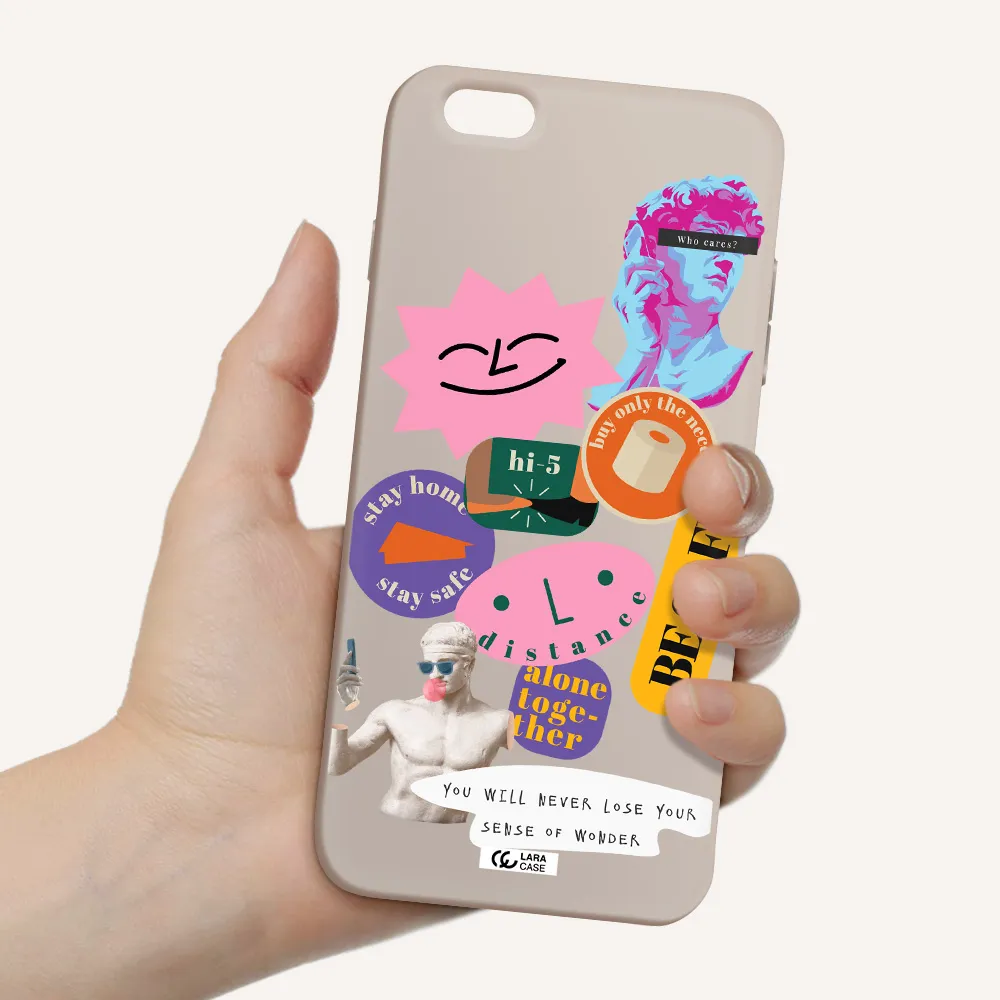 Be Safe Apple iPhone 6S Silicone Stone Case