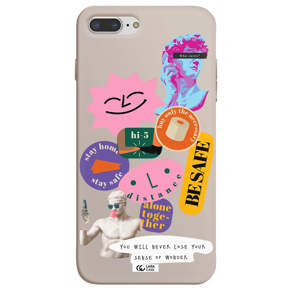 Be Safe Apple iPhone 7 plus Silicone Stone Case