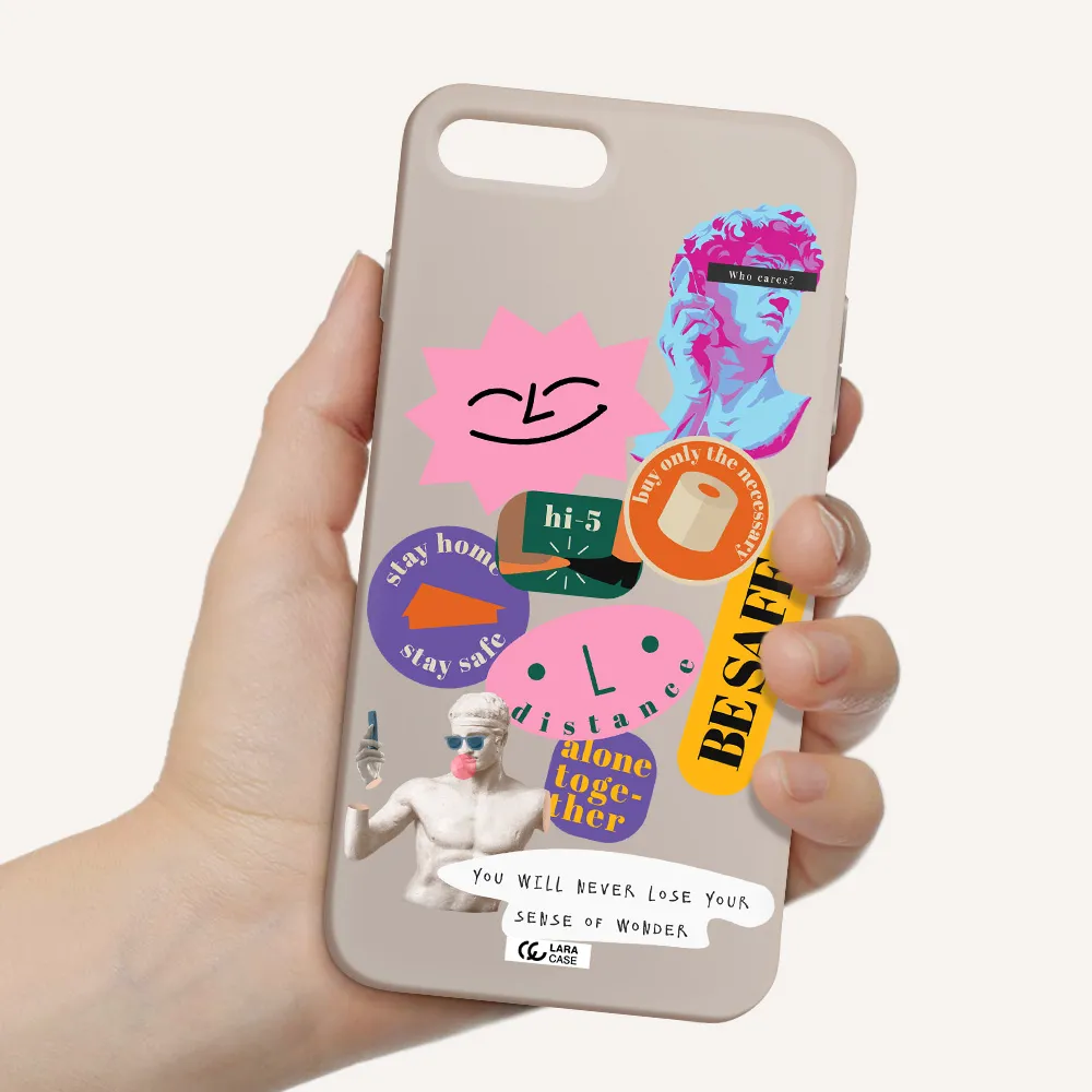 Be Safe Apple iPhone 7 plus Silicone Stone Case